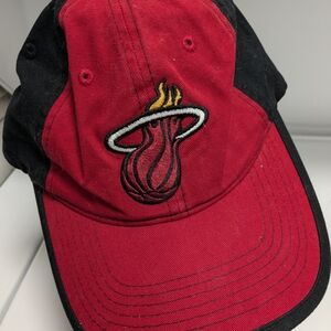 Miami Heat Red and Black Cap
